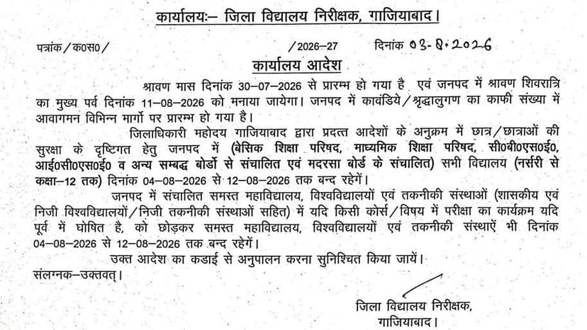 Kanwar Yatra Closes Ghaziabad Schools for 9 Days