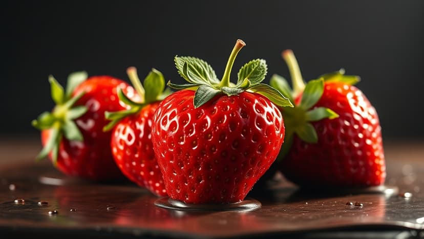 Artist's Giant Strawberries Star in Wuthering Heights Film