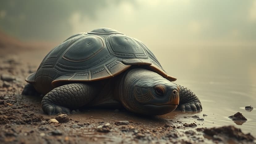 Giant Turtle Rescued From Contaminated Delhi Water