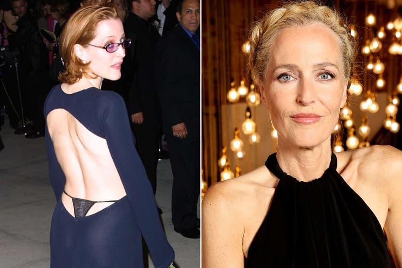Gillian Anderson's Iconic Backless Dress Secret Revealed