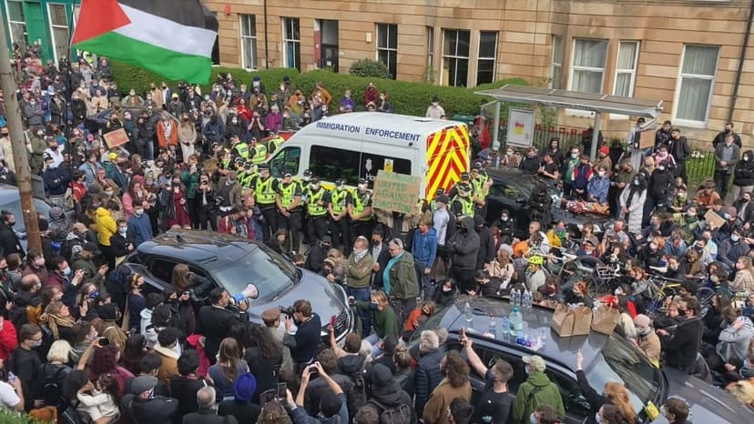 Glasgow Community Stops ICE Raids With Bold Protest