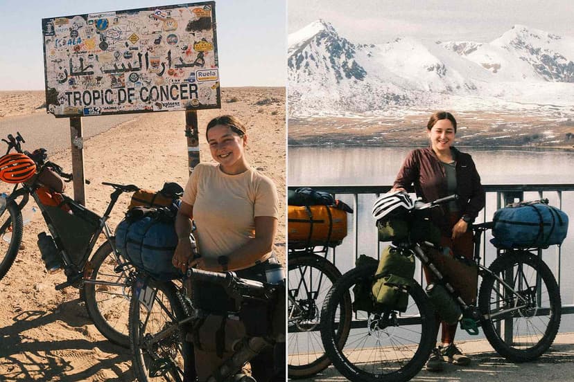 Cyclist's Life Packed Onto Two Wheels for Global Adventure