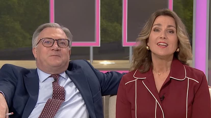 Ed Balls & Richard Arnold Kiss Live On Air!