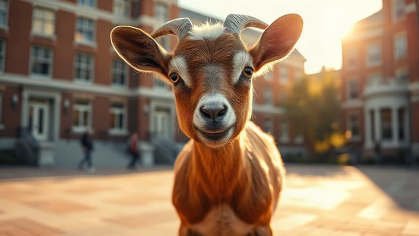 Mom Gifts Son Goat for Graduation!