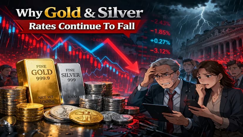 Gold, Silver Prices Plummet Amid Dollar Surge