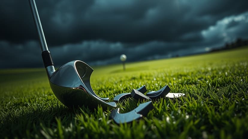 Golfer Explodes, Breaks Club, Swears at Fan