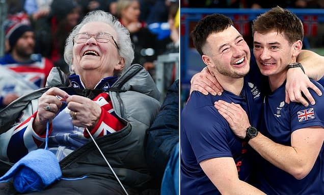 Gran Knits Her Way Through grandsons' Olympic Curling Gold Bid