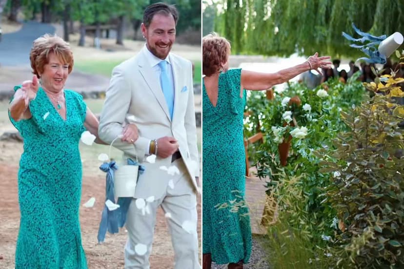 Hunter Fieri's Wedding: Mimi's Flower Toss Goes Viral