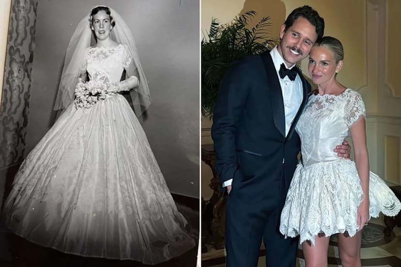 Bride Honors Grandma by Remixing 1957 Wedding Dress