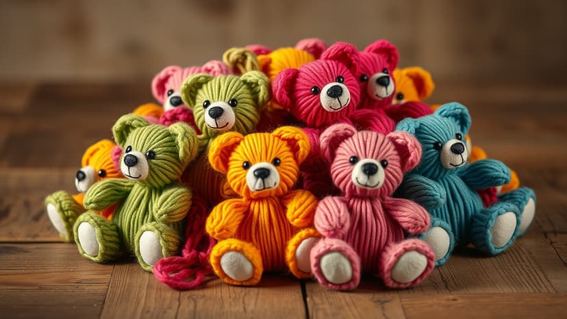 Grandmother Knits 550+ Bears From String After Death Sentence