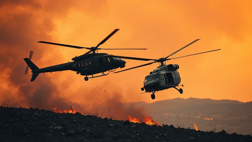 Greek Helicopters Collide Battling Deadly Wildfires