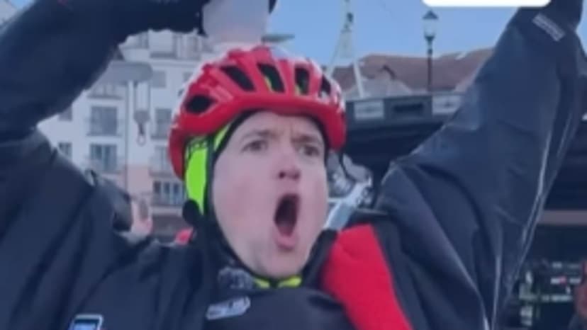 Greg James's grueling 1000km bike ride for Comic Relief
