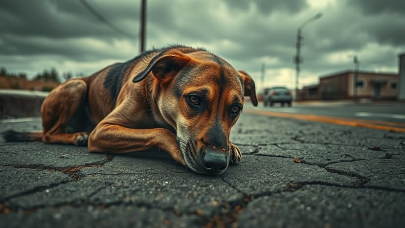 Guard Punished for Hitting Stray Dog