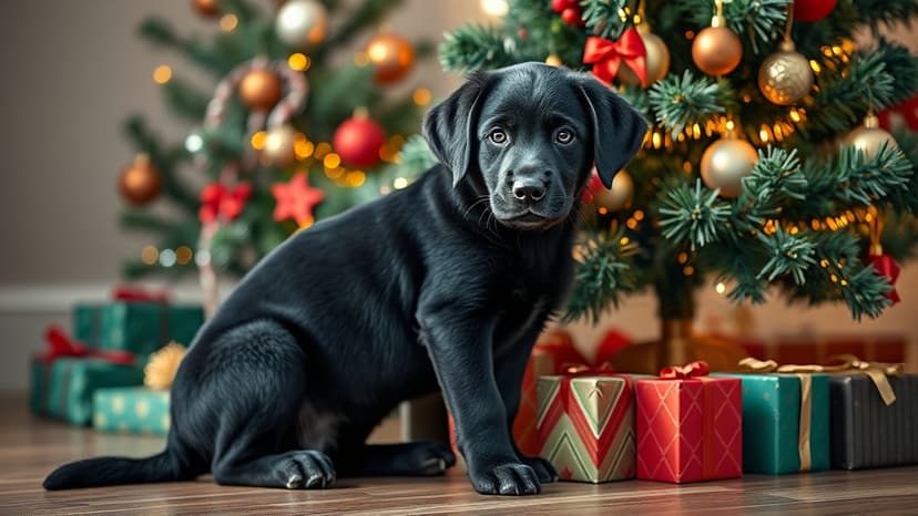 Guide Dog Pups Meet Santa for Festive Training