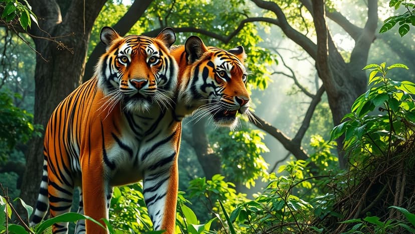 Tiger Hunts Only Wild Prey in Gujarat Forests