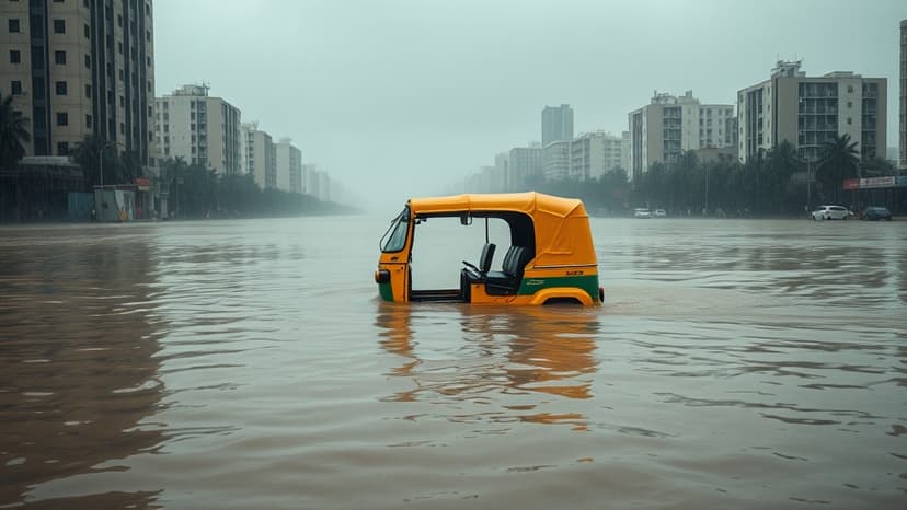 Gurugram Drenched: City Grinds to Halt Under Monsoon Fury