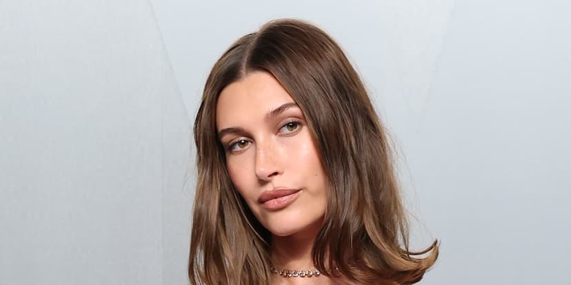 Hailey Bieber Stuns in Armani Leopard Gown