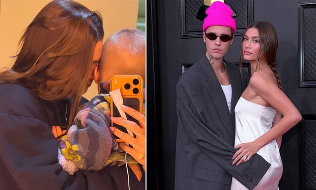 Hailey Bieber's Sweet Snuggle With Son Jack