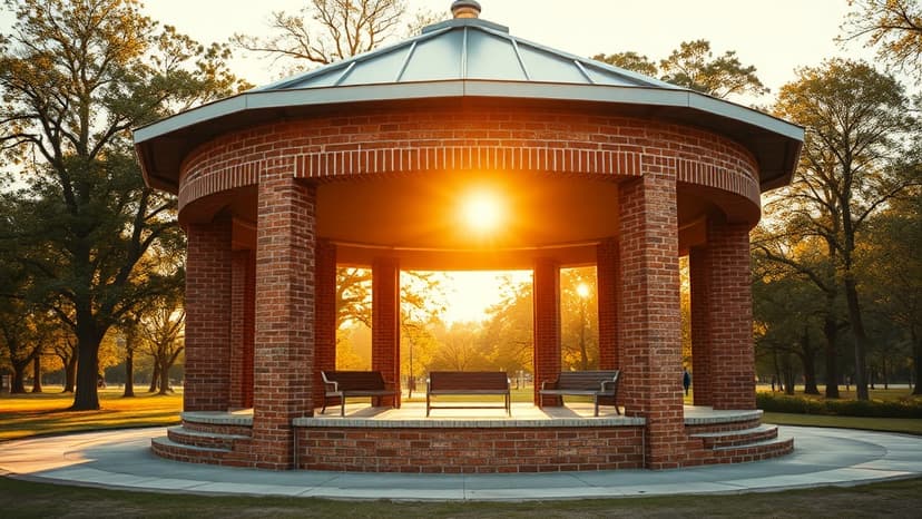 Arsoned Bandstand Reborn in Harlow Park