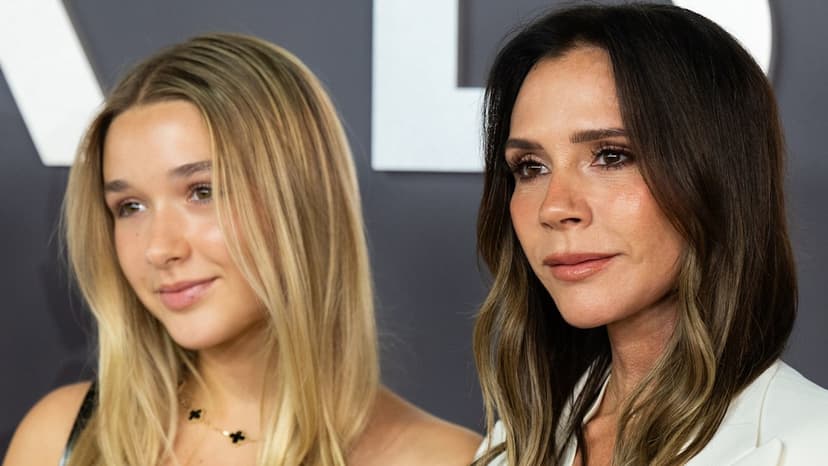 Harper Beckham Mimics Mom Victoria at Paris Fashion Week