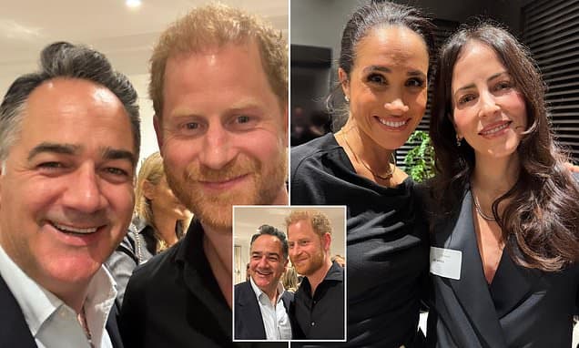 Harry & Meghan Meet Radio Star at Sydney Summit