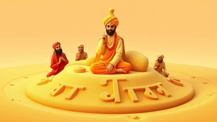 Haryana Honors Guru Tegh Bahadur's Bravery with Sand Art Spectacle