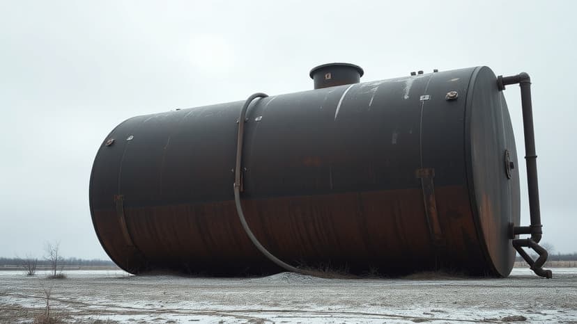 Rural families hoard heating oil amid price surge.