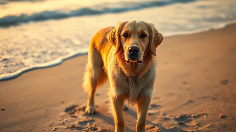 Loyal Dog Saves Owner's Life on Beach