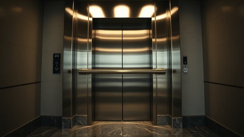Brave Girl Stops Malfunctioning Lift With Her Body
