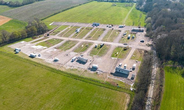 Travellers Ram Police Car, Damage Land in Hertfordshire