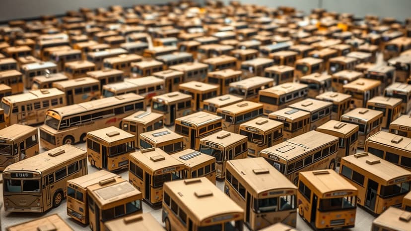 Physicist's Secret Hobby: 600 Miniature Buses