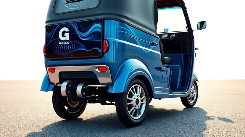 Auto Rickshaw Gets High-Tech Upgrade!