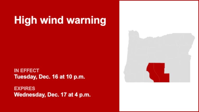 Dangerous Winds of 75 MPH to Hit Northern CA
