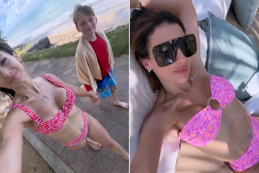Hilaria Baldwin's Daring Belly Button Bling Returns