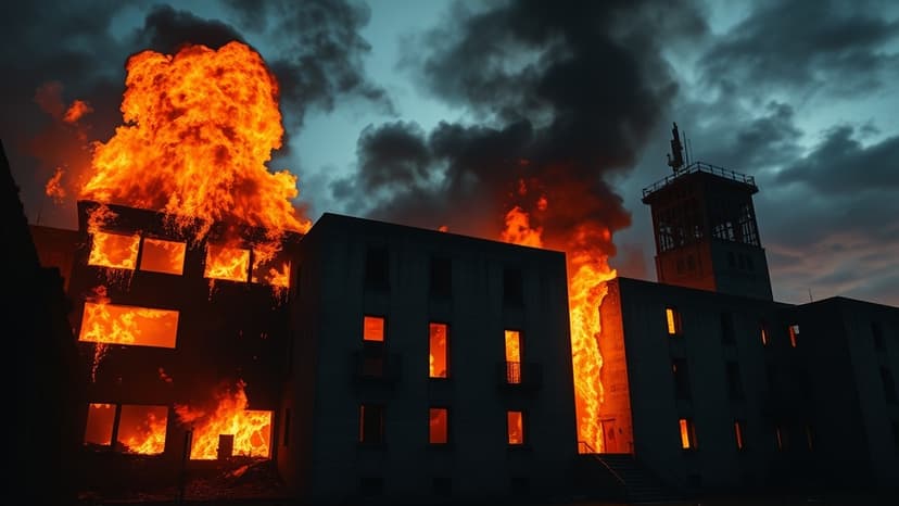 Prison Fire Erupts: Inmates Evacuated in Suffolk