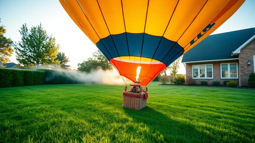Surprise Landing: Balloon Touches Down in Backyard