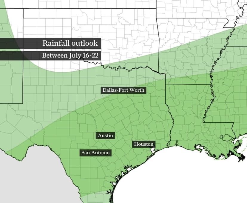 Houston Heat Eases: Downpours Ahead!