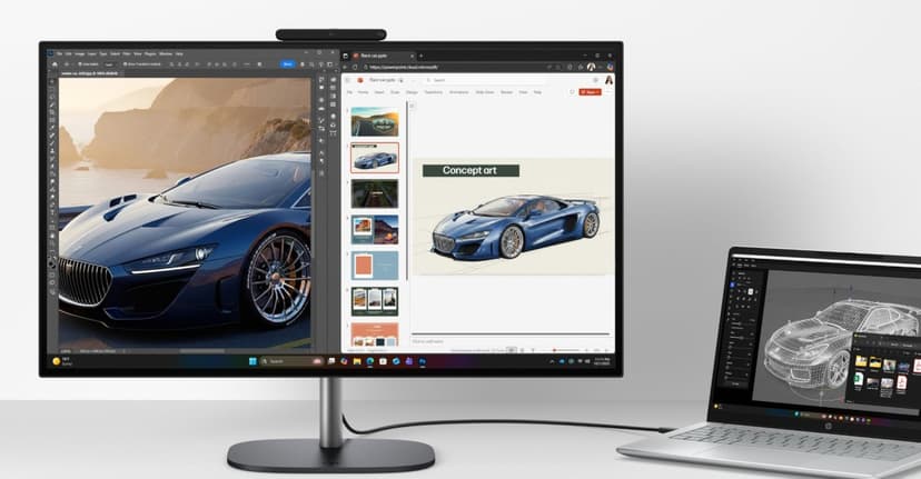 HP OmniStudio X: Desk Sharing Cam & Thunderbolt Transfer Arrive