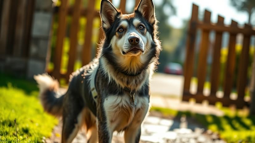 Husky Escapes Gate for Daycare Playdate