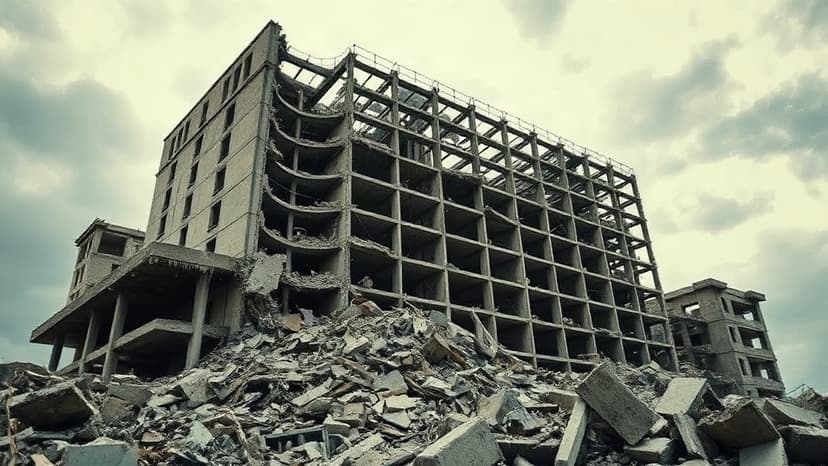 Seven-Story Structure Collapses; One Dead