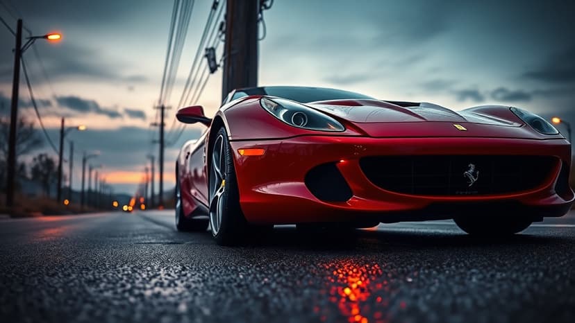 Ferrari Crash Injures Three in Hyderabad