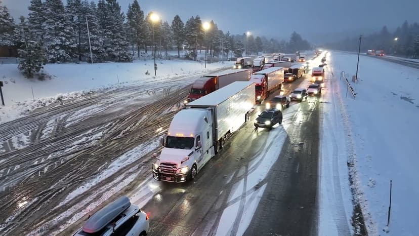 Sierra Snow Chaos: I-80 Shut Down by Pileups