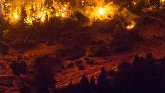 IAF Helicopters Battle Dziiko Valley Wildfire