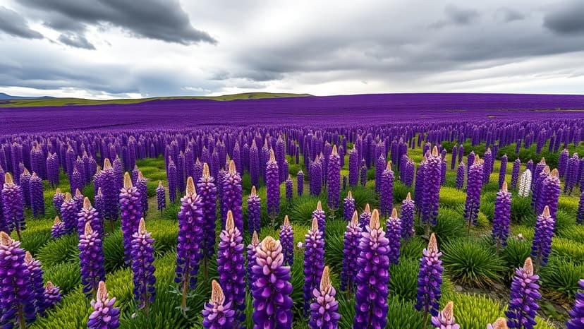 Iceland's Purple Bloom: Beautiful Invasive Threat