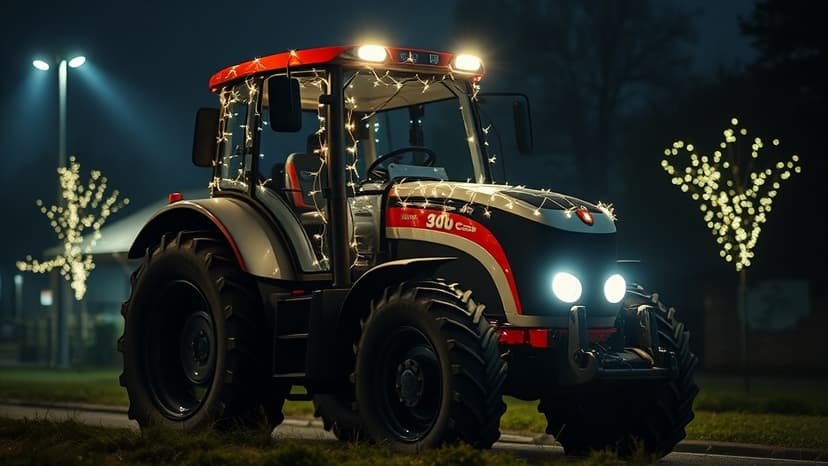 Tractors Light Up Oxfordshire Nights for Charity