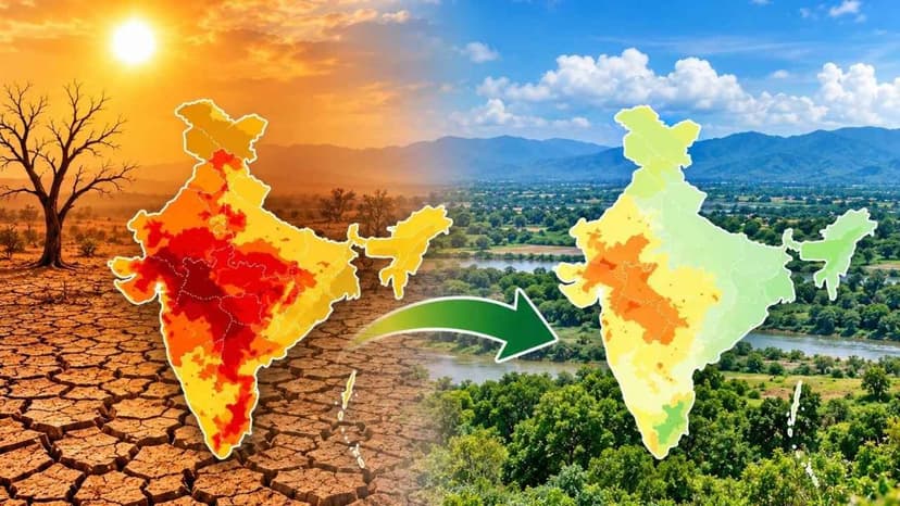 India's Climate Shift: South Wets, North Dries