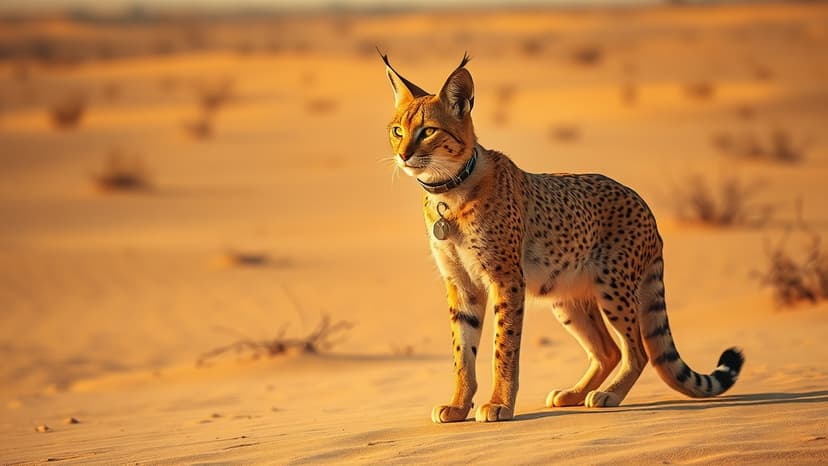 India's Wild Cat Now Tracked: Caracal Gets Radio Collar