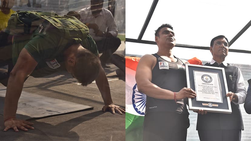 India's Push-Up King Breaks World Record