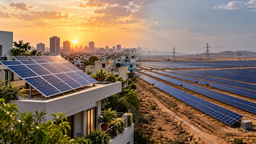 India's Solar Shift: Rooftop Power Surges