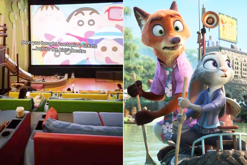 Cinema Shock: Kids Play While Movie Screens!